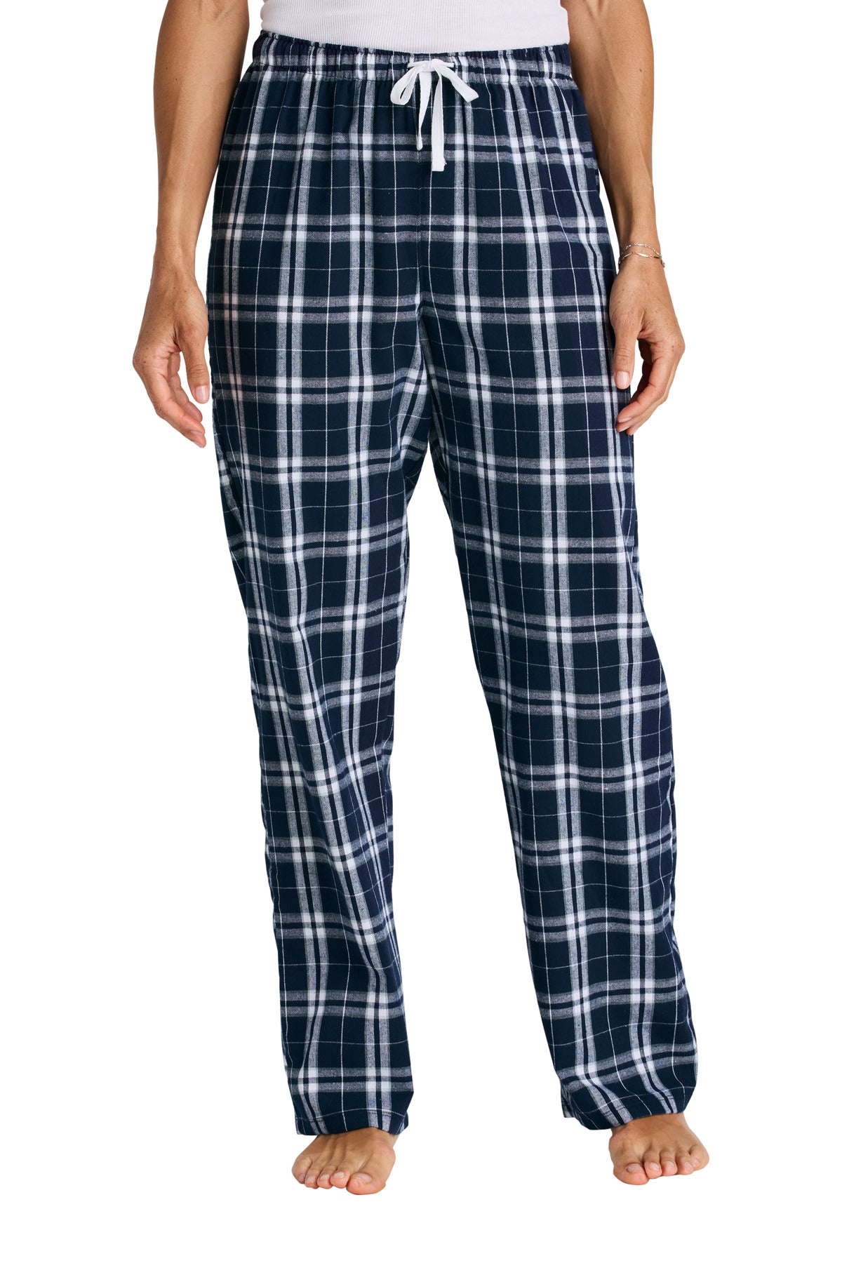 District ®  Women's Flannel Plaid Pant. DT2800 | Add Your Logo