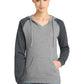 District   Women's Lightweight Fleece Raglan Hoodie.  DT296