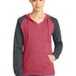 District   Women's Lightweight Fleece Raglan Hoodie.  DT296