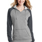 District   Women's Lightweight Fleece Raglan Hoodie.  DT296