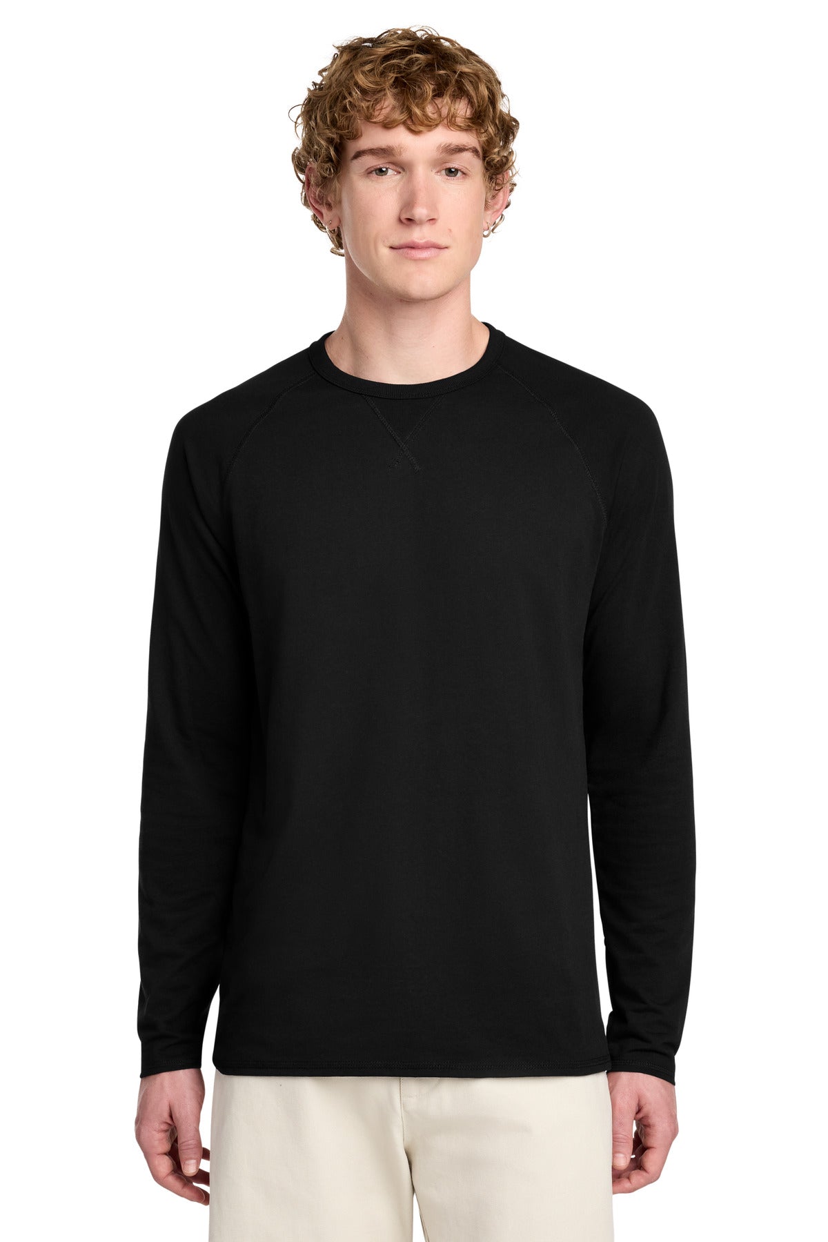 District ®  Featherweight French Terry ™  Long Sleeve Crewneck DT572 | Add Your Logo