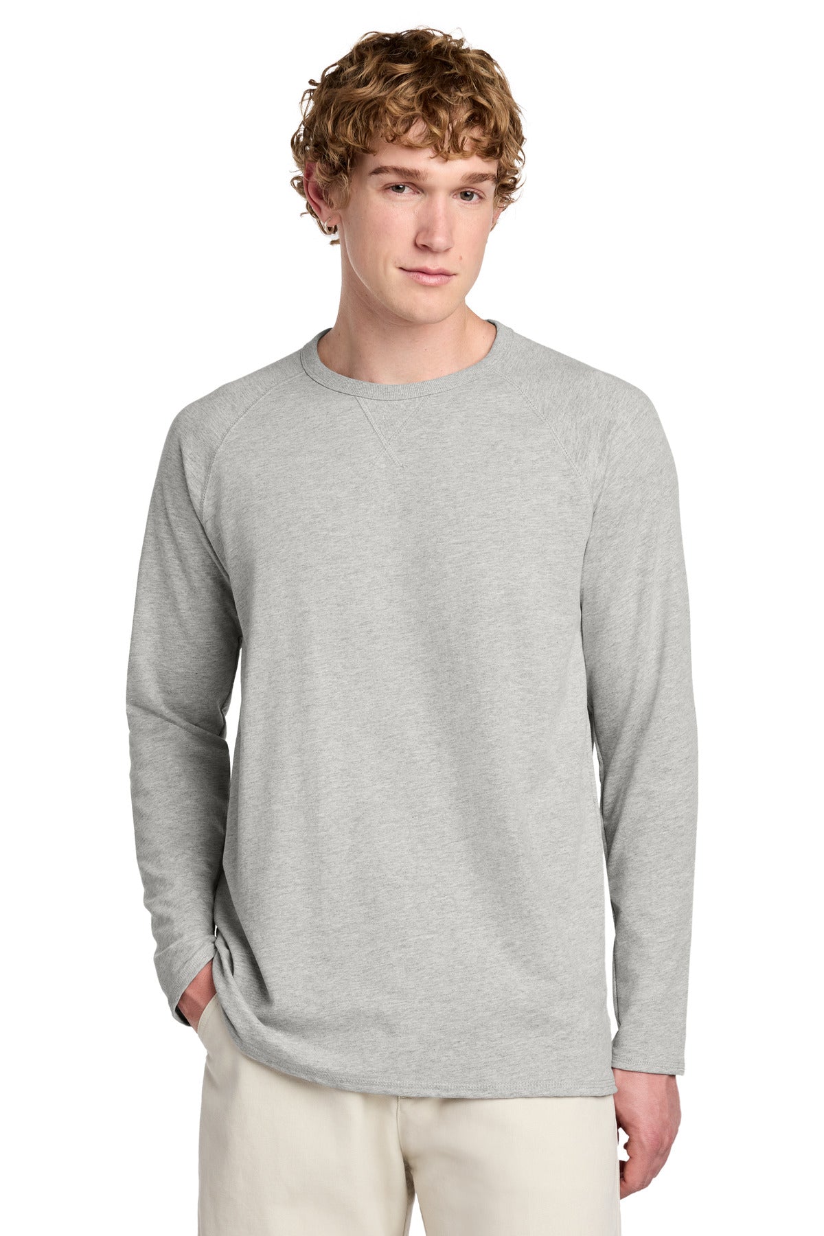 District ®  Featherweight French Terry ™  Long Sleeve Crewneck DT572 | Add Your Logo