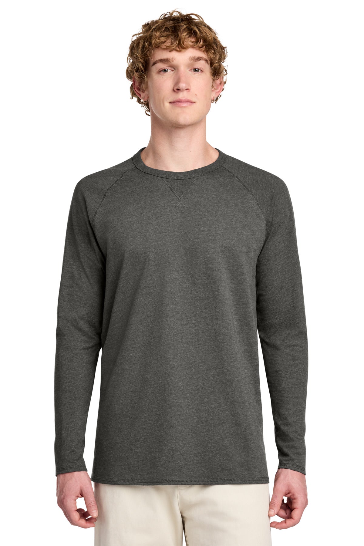District ®  Featherweight French Terry ™  Long Sleeve Crewneck DT572 | Add Your Logo