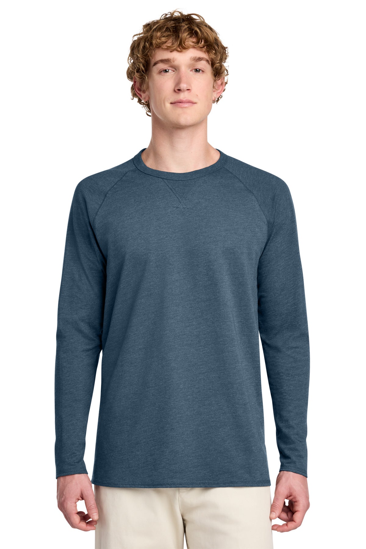 District ®  Featherweight French Terry ™  Long Sleeve Crewneck DT572 | Add Your Logo