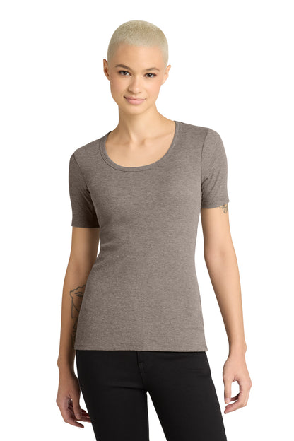 District ®  Women's V.I.T. ™ Rib Scoop Neck Tee DT6020 | Add Your Logo