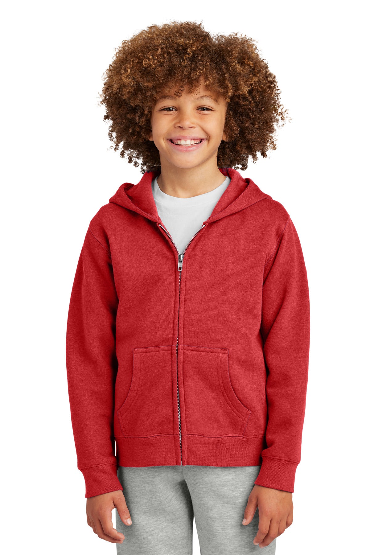District ®  Youth V.I.T. ™  Fleece Full-Zip Hoodie DT6102Y | Add Your Logo