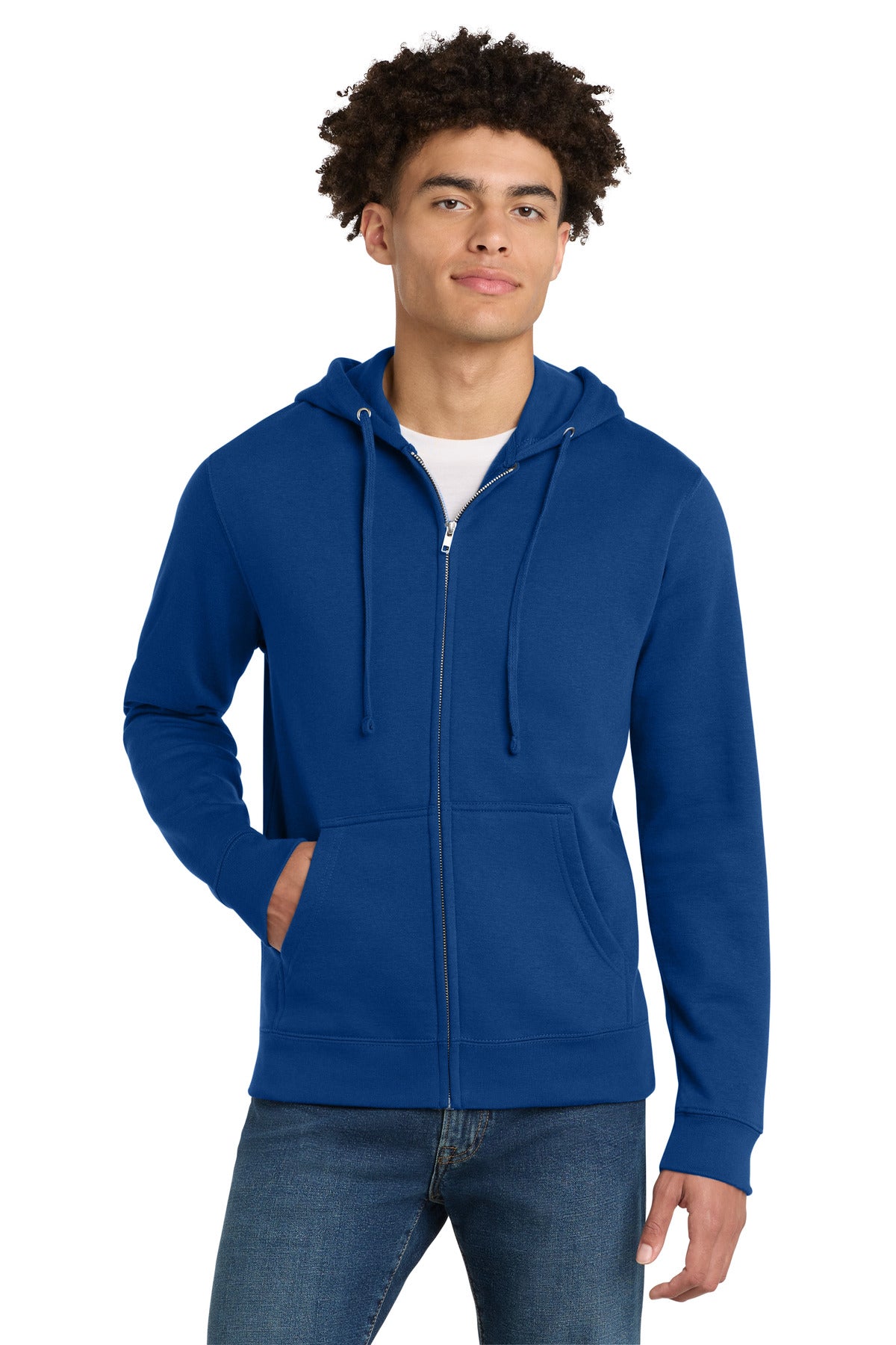 District ®  V.I.T. ™ Fleece Full-Zip Hoodie DT6102 | Add Your Logo