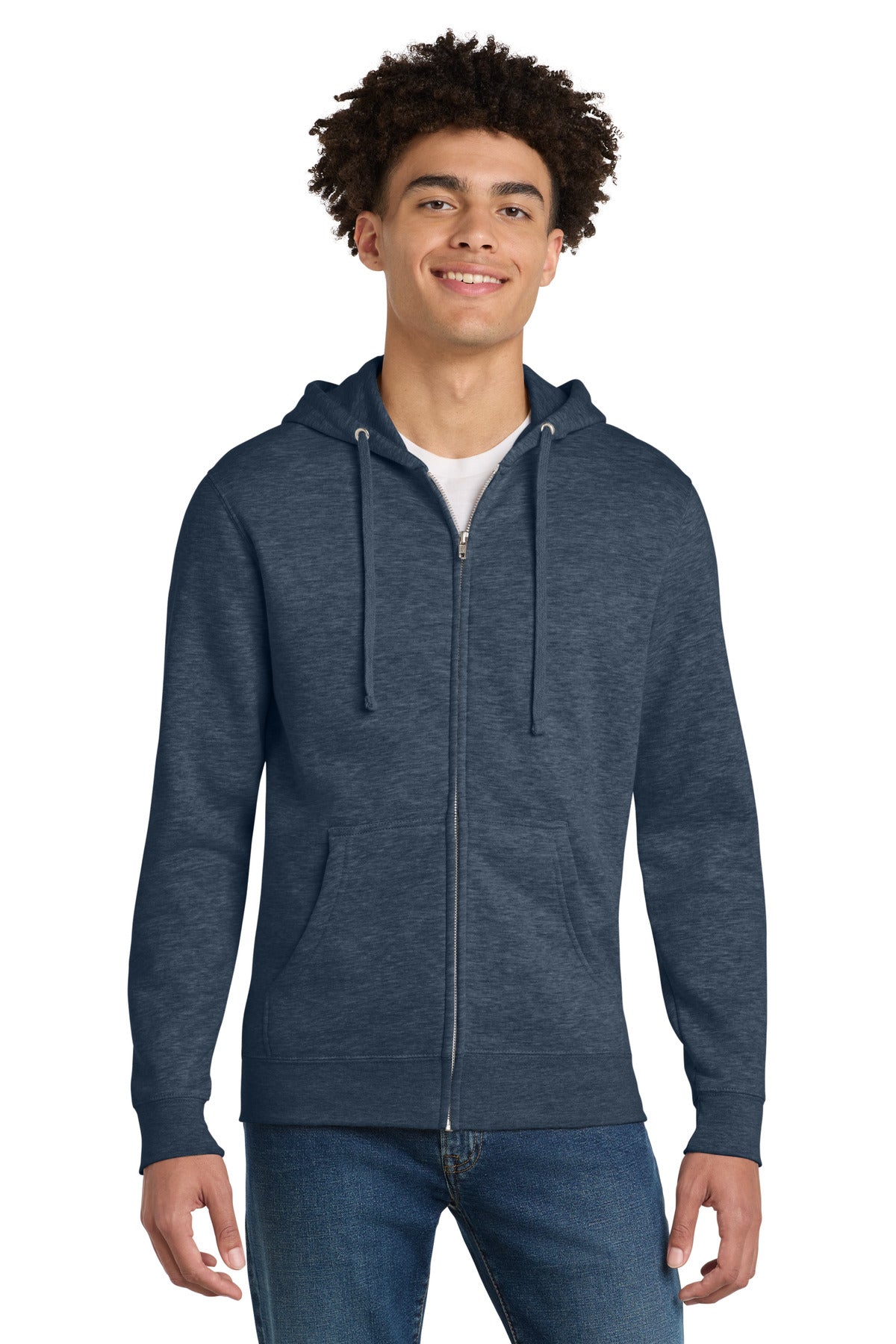 District ®  V.I.T. ™ Fleece Full-Zip Hoodie DT6102 | Add Your Logo