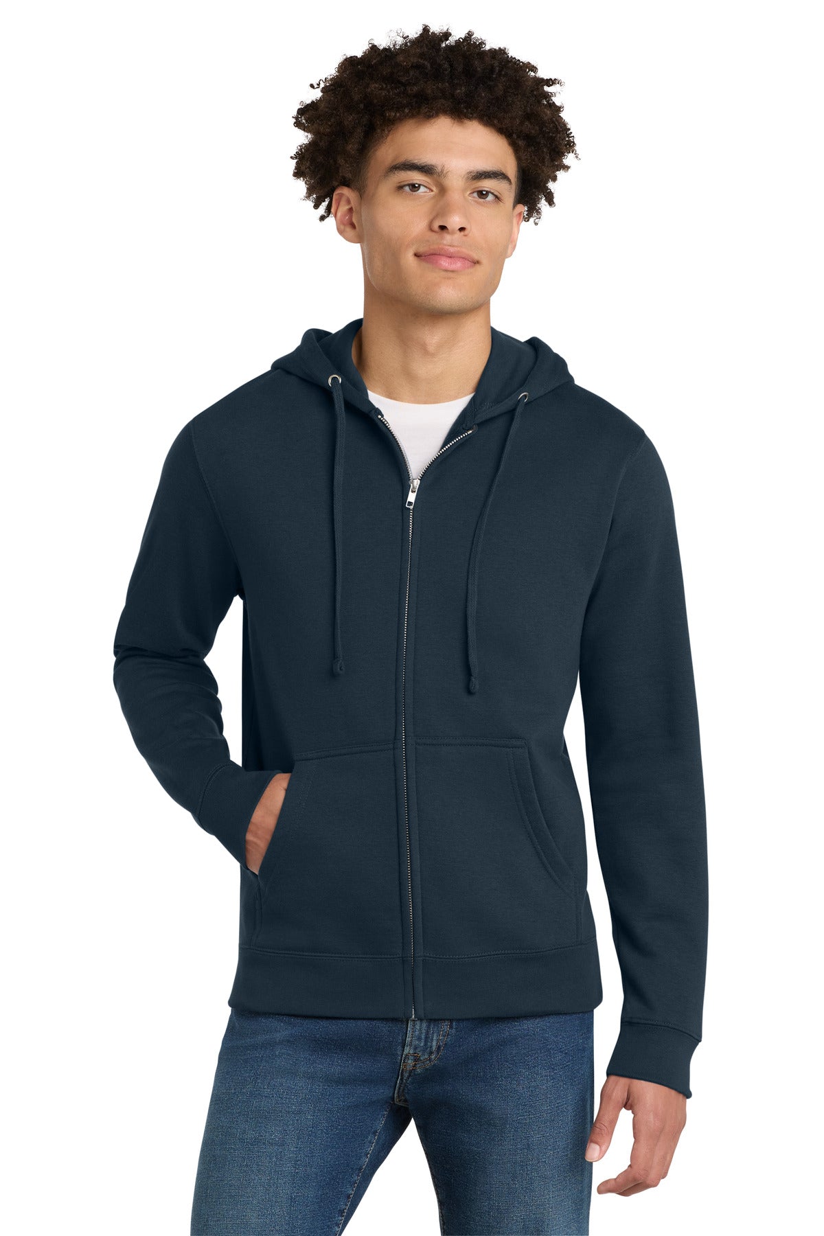 District ®  V.I.T. ™ Fleece Full-Zip Hoodie DT6102 | Add Your Logo