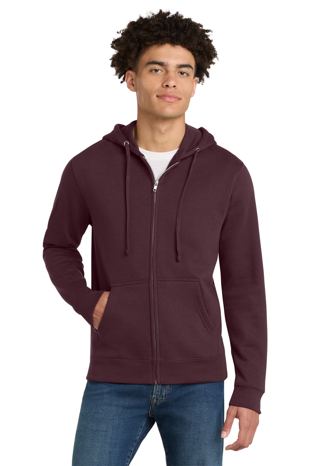 District ®  V.I.T. ™ Fleece Full-Zip Hoodie DT6102 | Add Your Logo