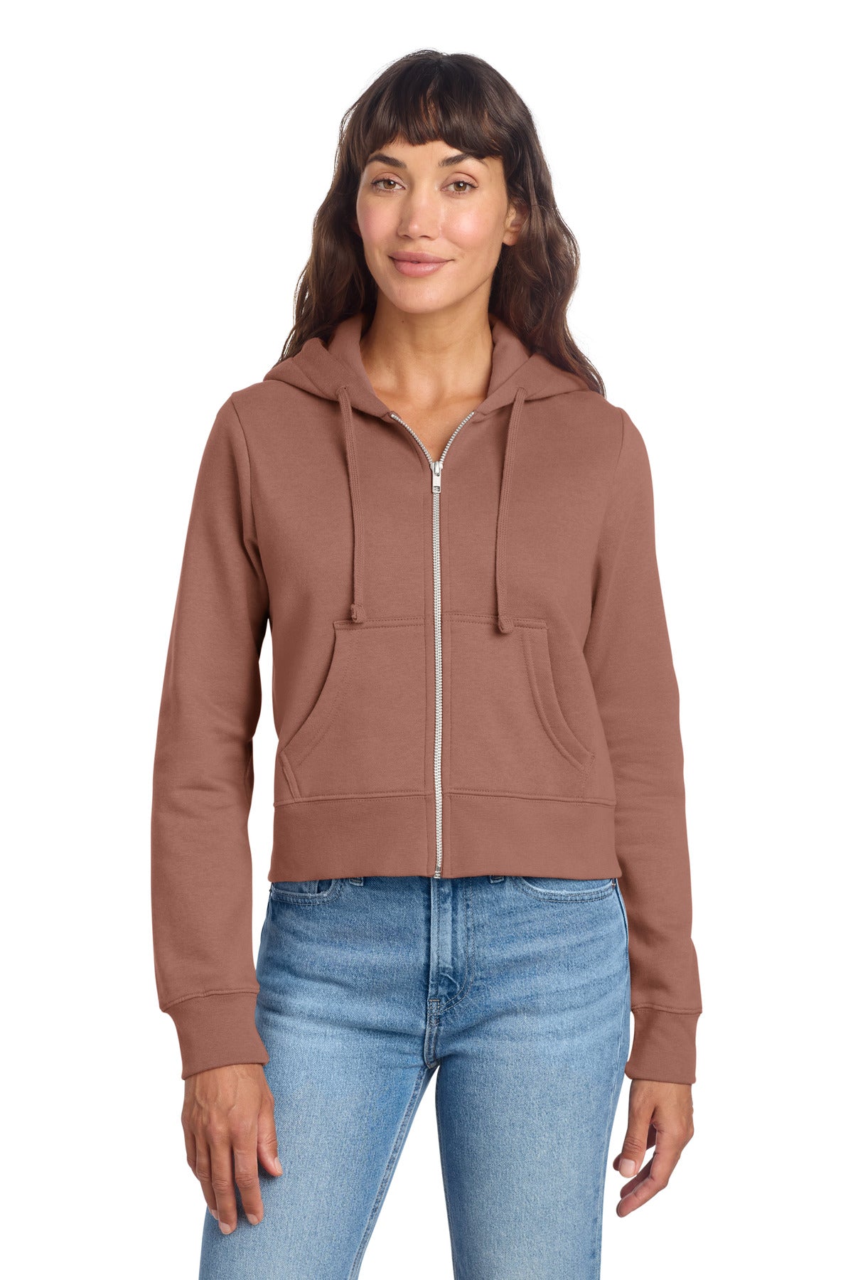 District ®  Women's V.I.T. ™  Fleece Full-Zip Hoodie DT6103 | Add Your Logo