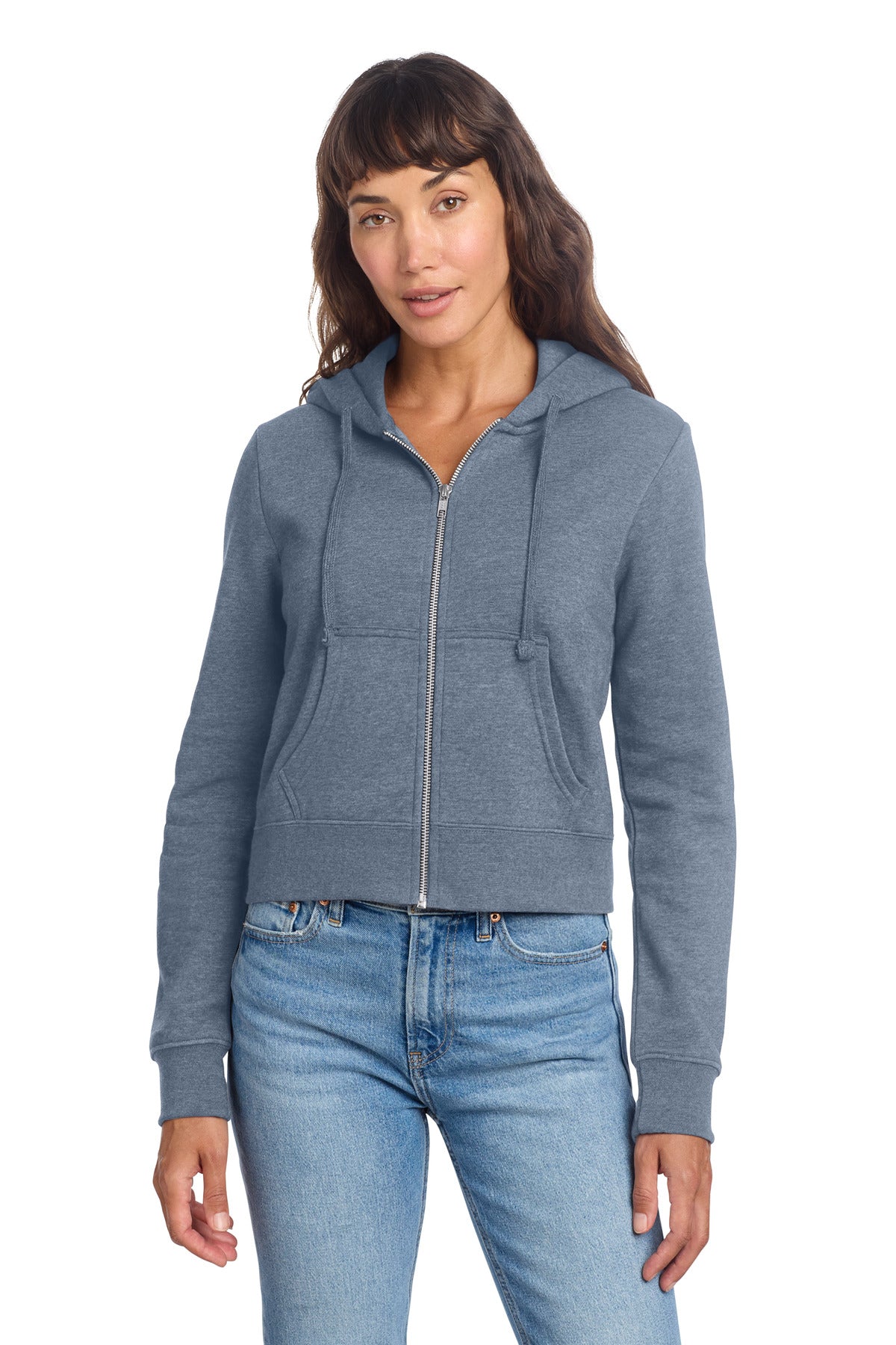 District ®  Women's V.I.T. ™  Fleece Full-Zip Hoodie DT6103 | Add Your Logo