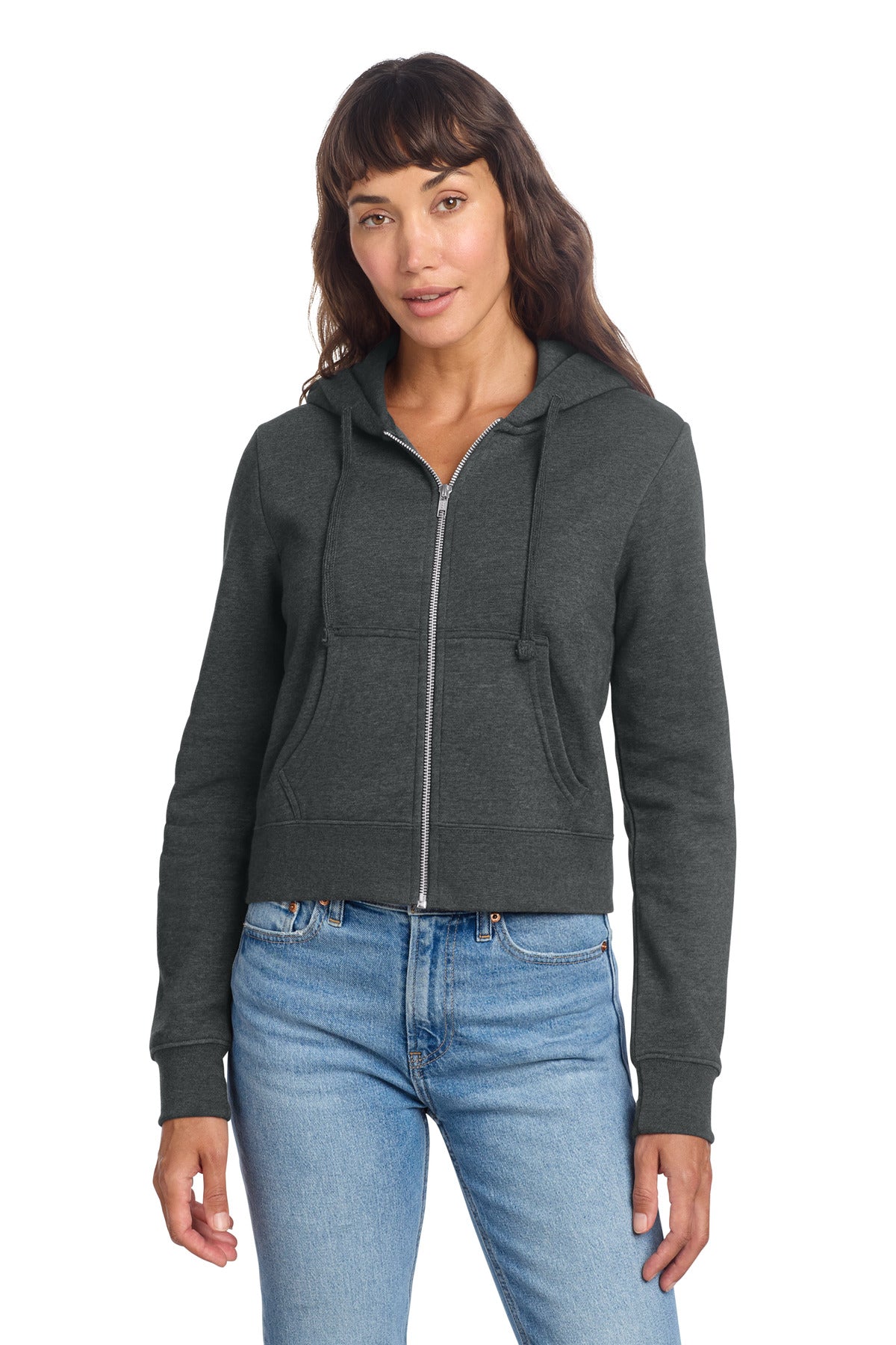 District ®  Women's V.I.T. ™  Fleece Full-Zip Hoodie DT6103 | Add Your Logo