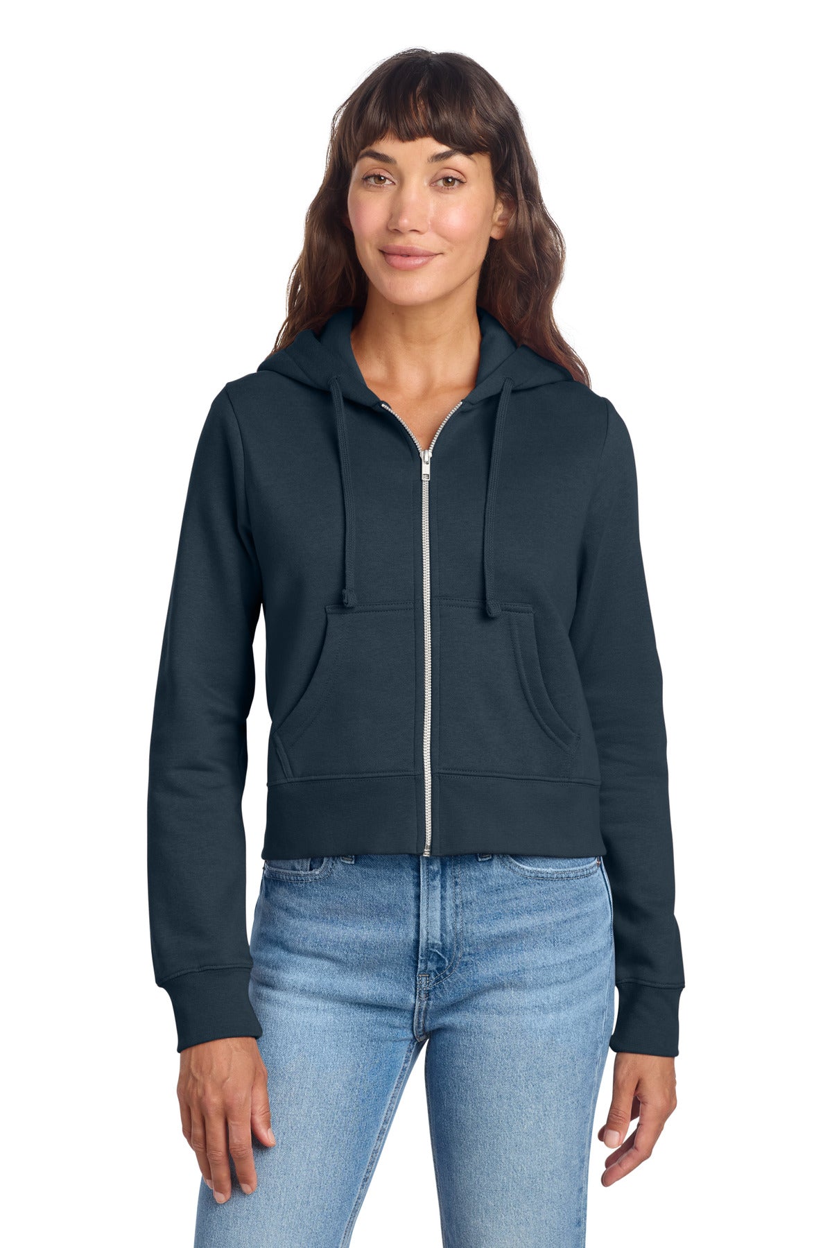 District ®  Women's V.I.T. ™  Fleece Full-Zip Hoodie DT6103 | Add Your Logo