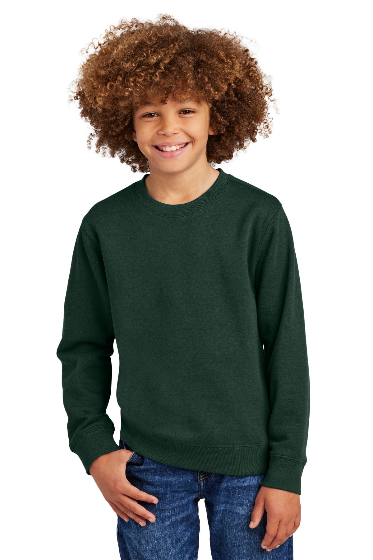 District ®  Youth V.I.T. ™  Fleece Crew DT6104Y | Add Your Logo
