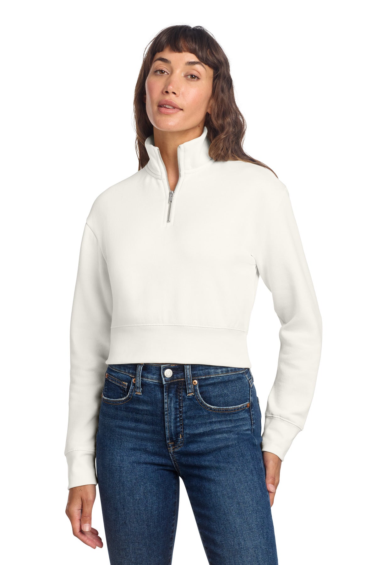 District ®  Women's V.I.T. ™  Fleece 1/2-Zip DT6111 | Add Your Logo