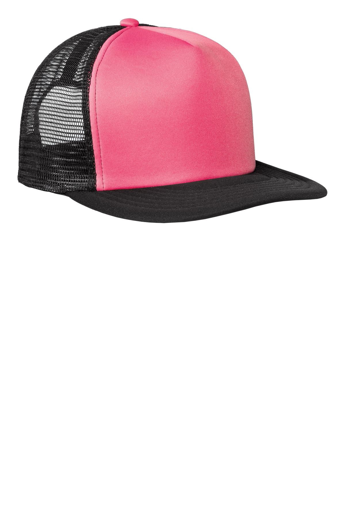 District ®  Flat Bill Snapback Trucker Cap. DT624 | Add Your Logo
