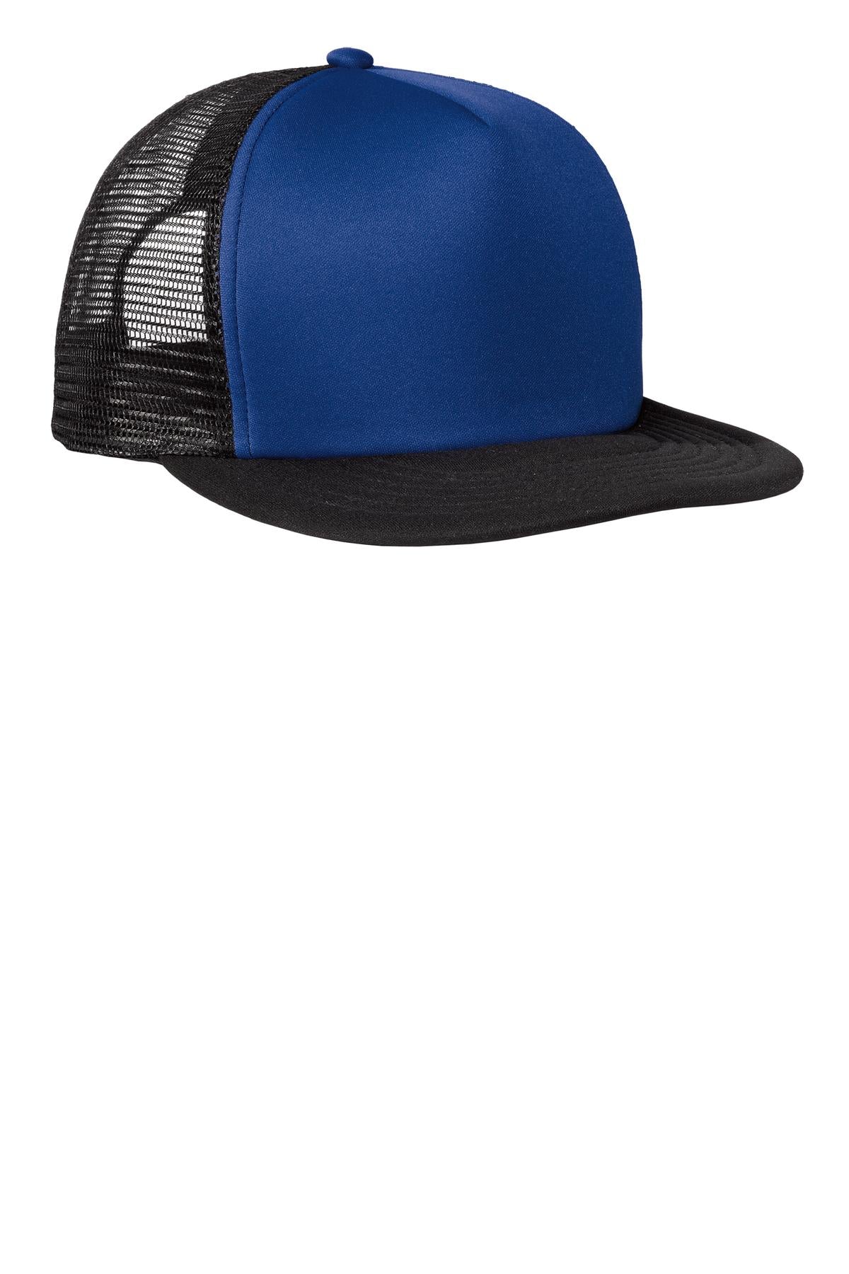 District ®  Flat Bill Snapback Trucker Cap. DT624 | Add Your Logo