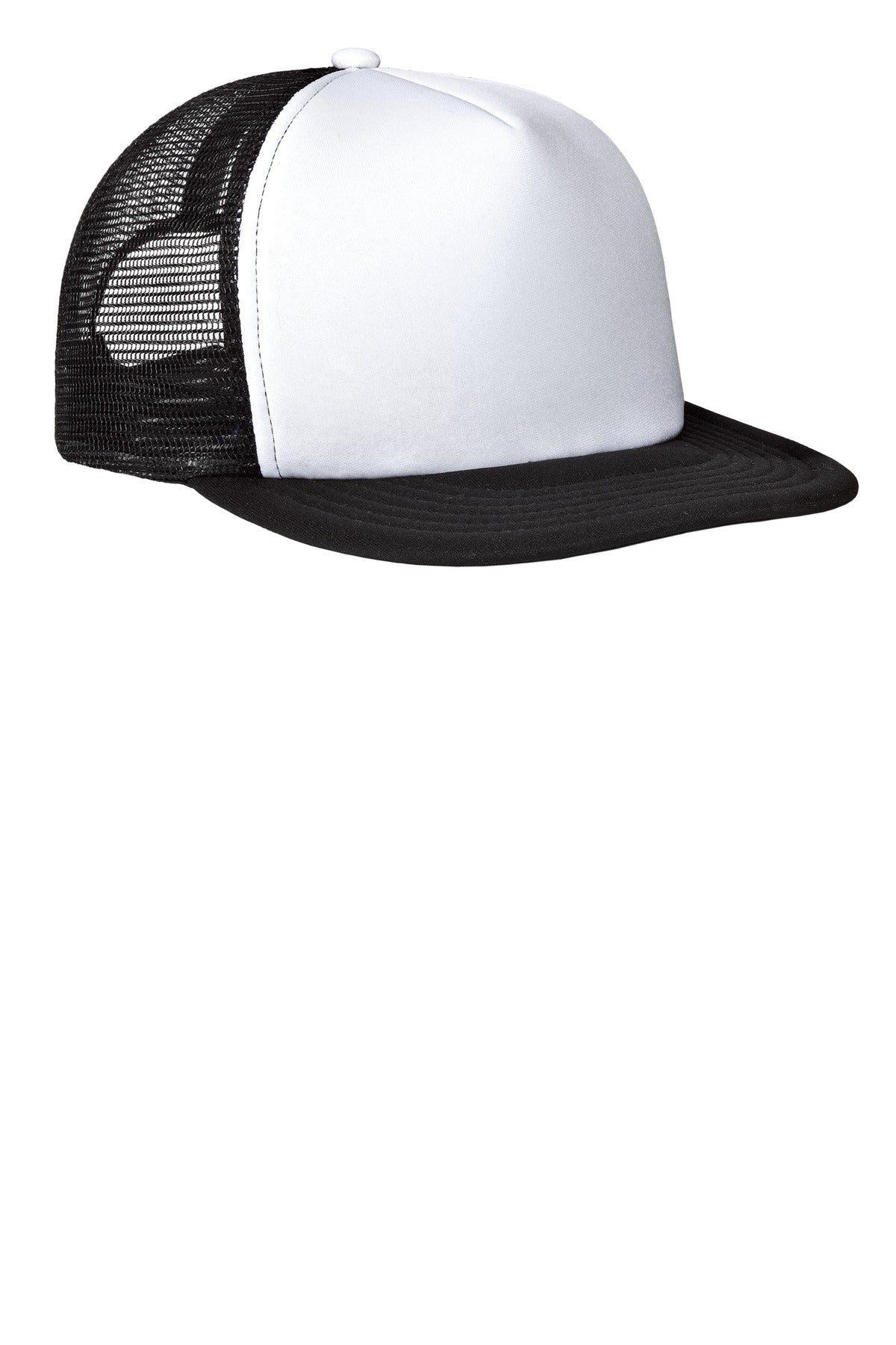District ®  Flat Bill Snapback Trucker Cap. DT624 | Add Your Logo