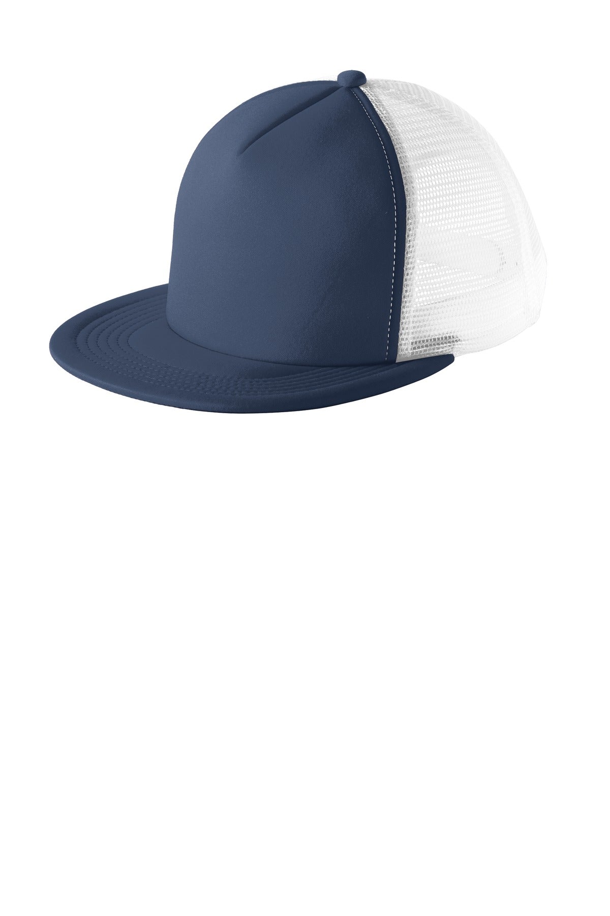 District ®  Flat Bill Snapback Trucker Cap. DT624 | Add Your Logo
