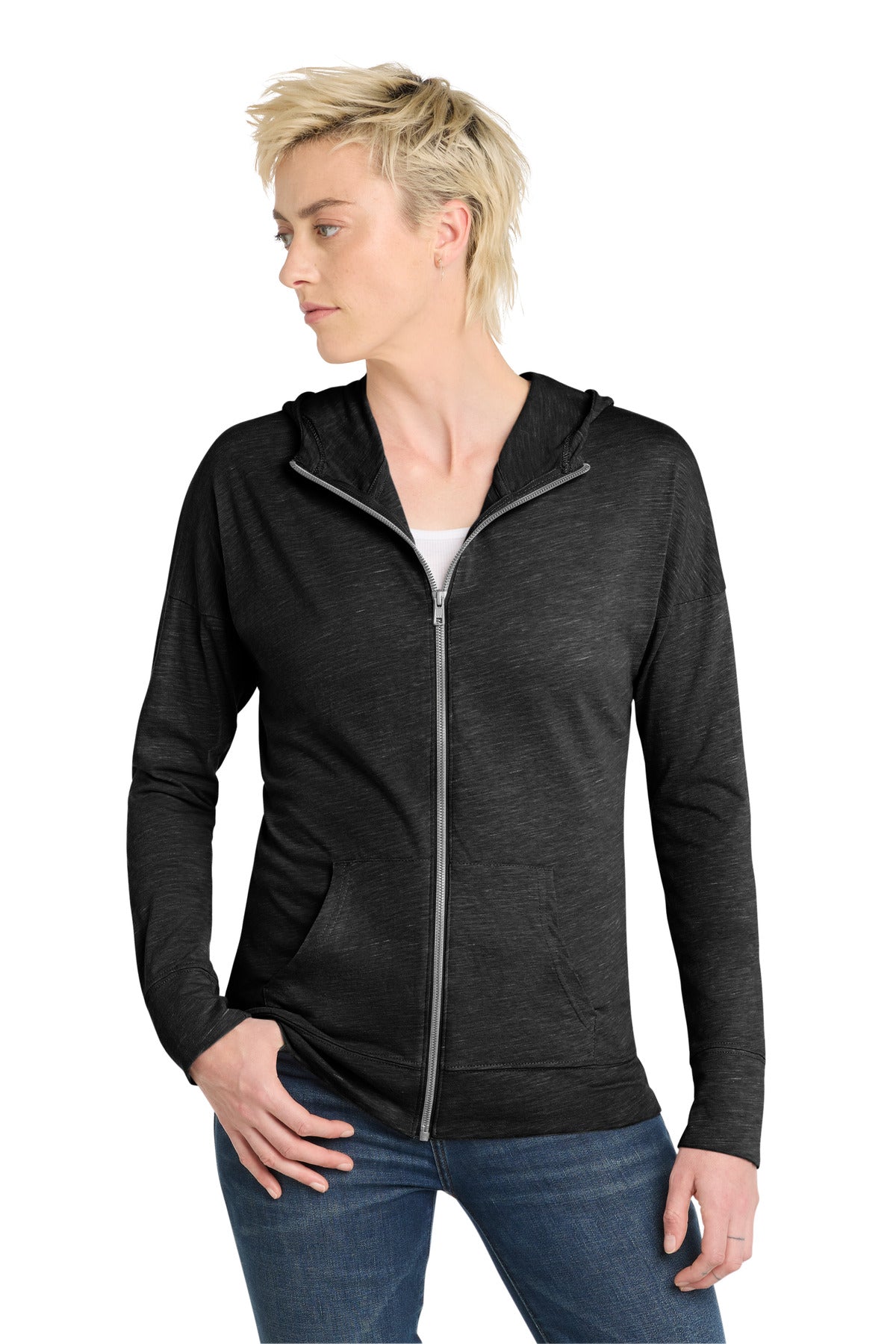 District  ®  Women's Medal Full-Zip Hoodie. DT665 | Add Your Logo