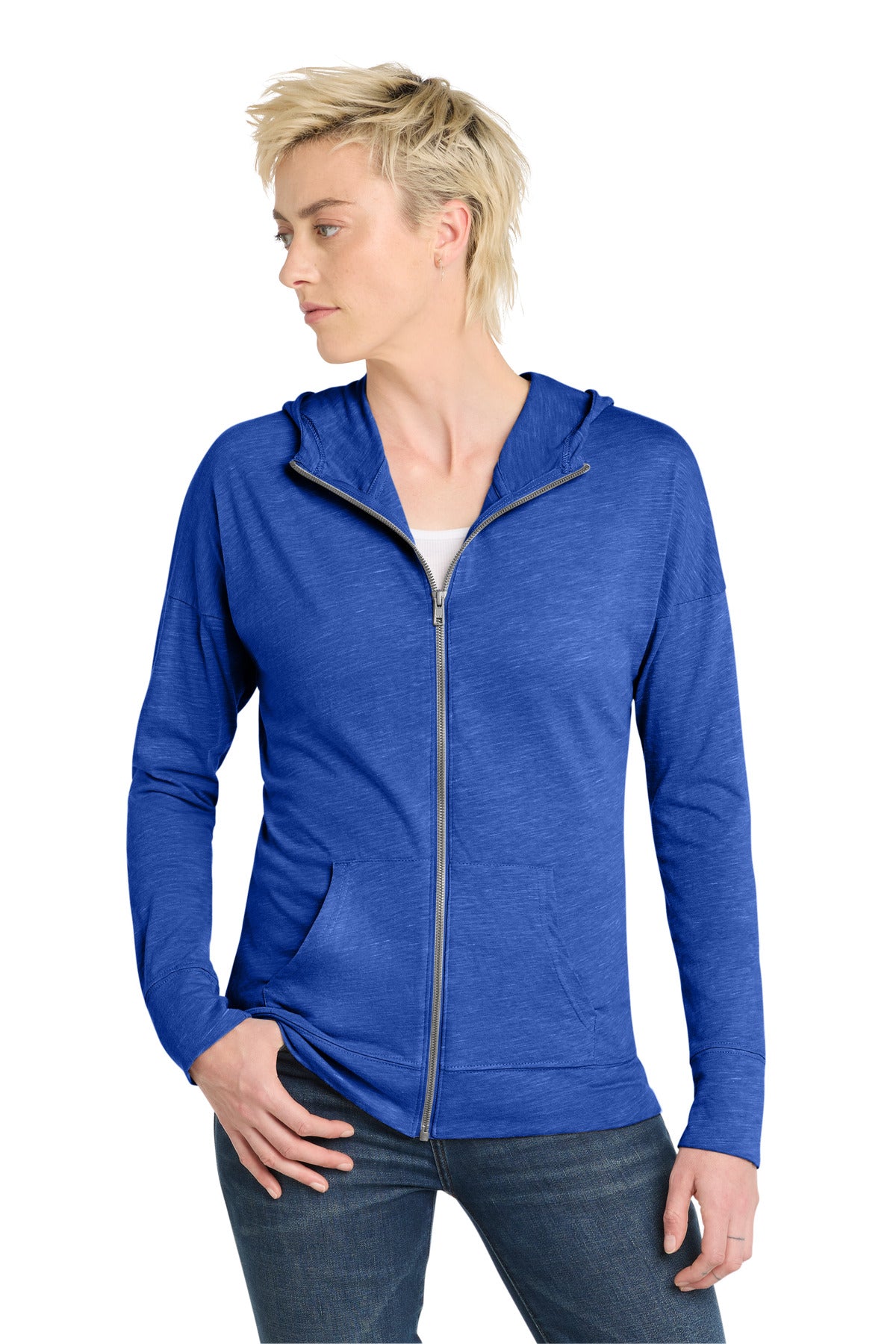 District  ®  Women's Medal Full-Zip Hoodie. DT665 | Add Your Logo