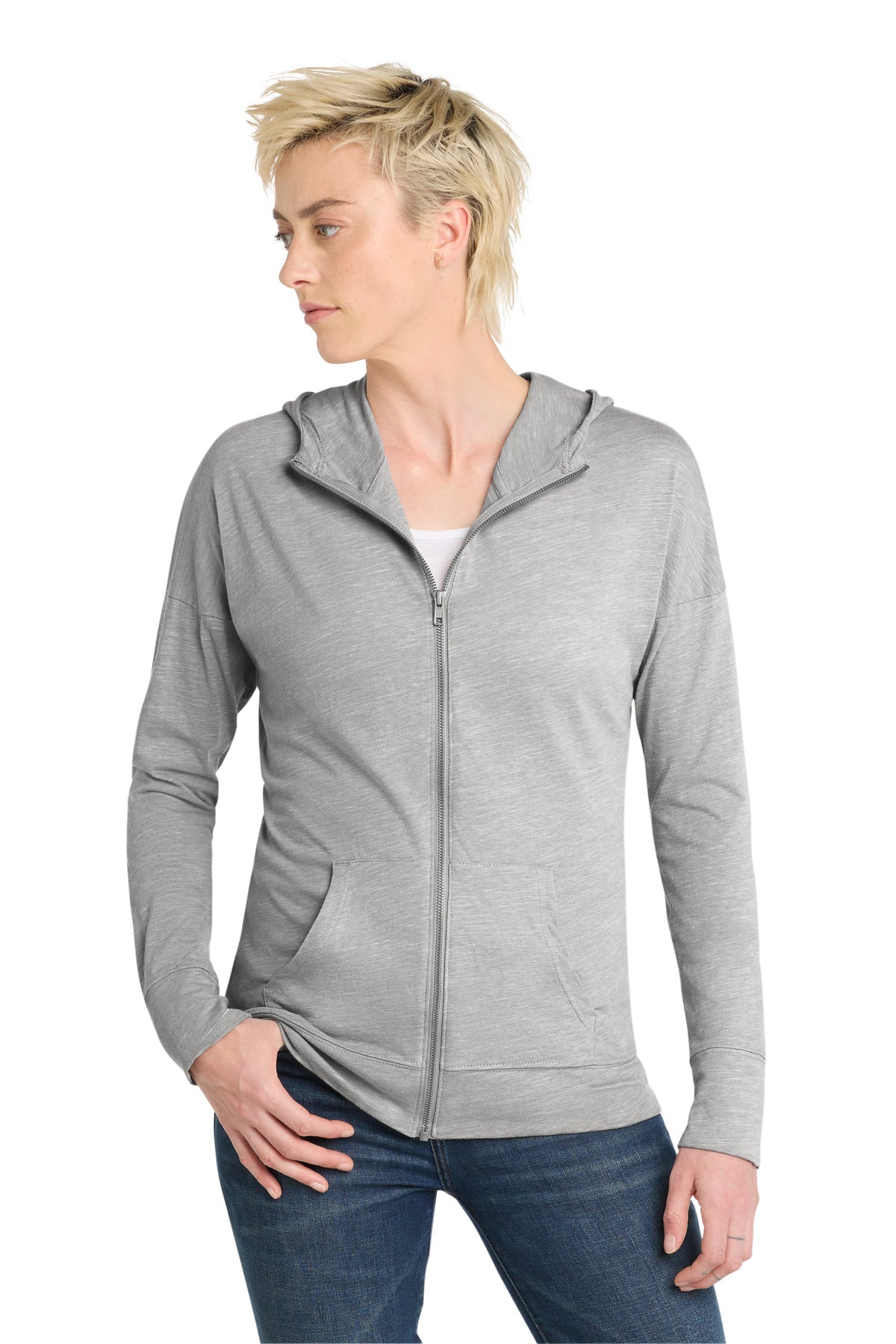 District  ®  Women's Medal Full-Zip Hoodie. DT665 | Add Your Logo