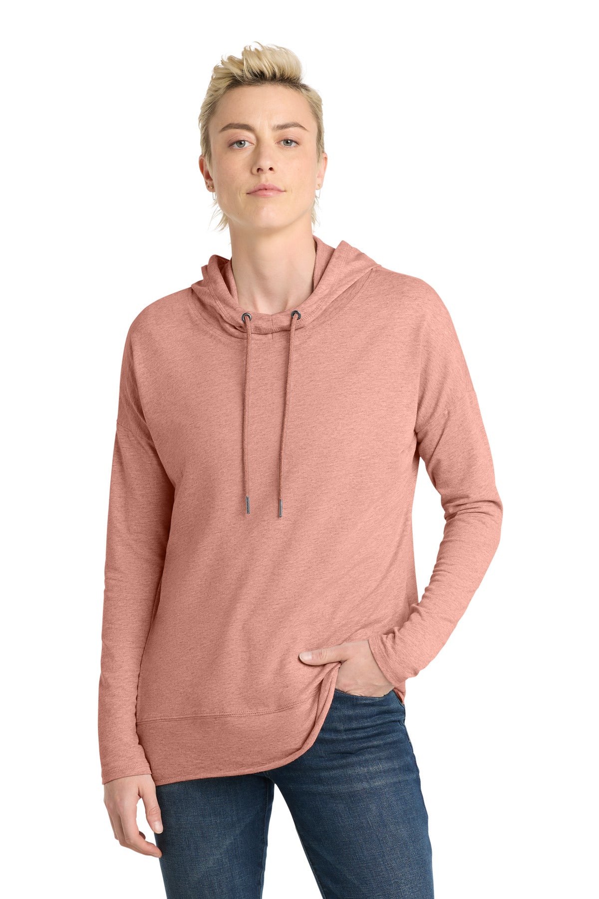 District  ®  Women's Featherweight French Terry  ™  Hoodie DT671 | Add Your Logo