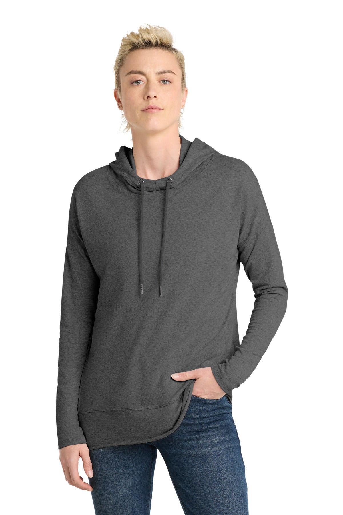 District  ®  Women's Featherweight French Terry  ™  Hoodie DT671 | Add Your Logo