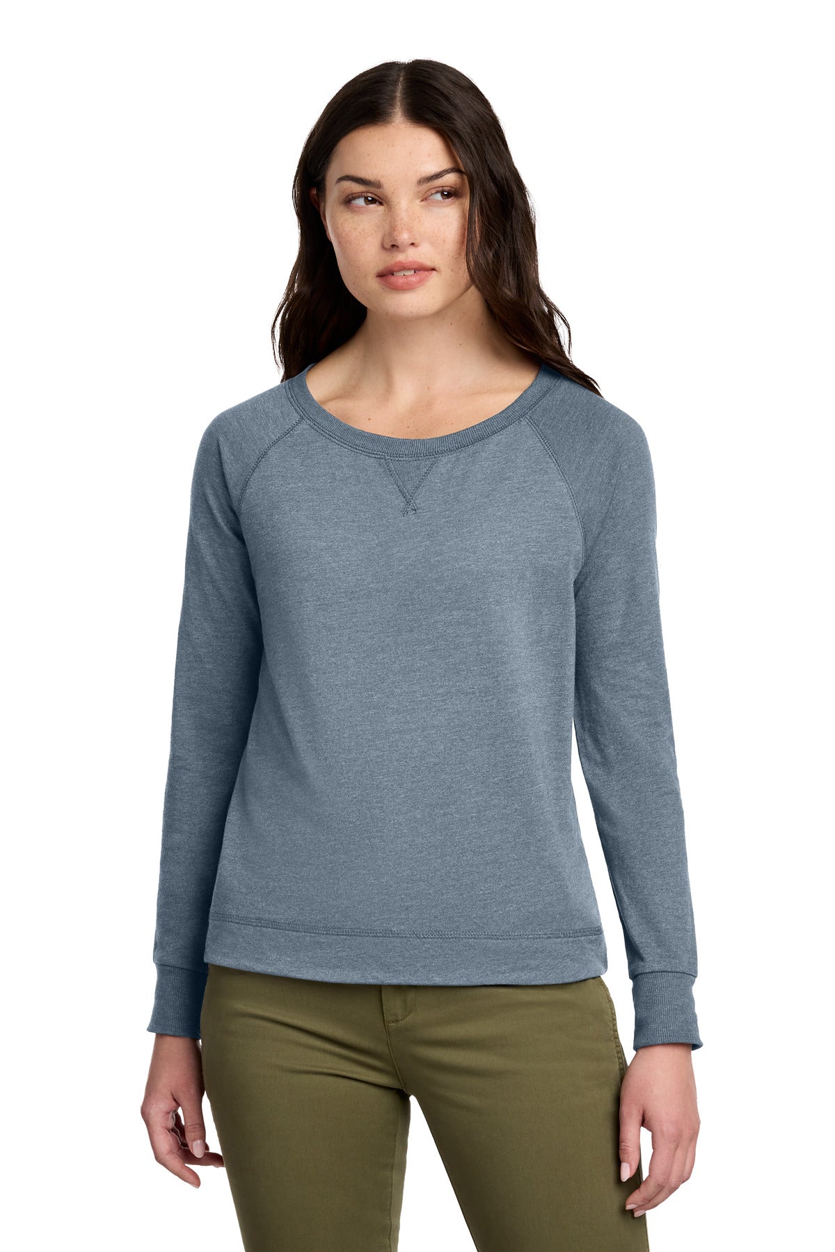 District   Women's Featherweight French Terry   Long Sleeve Crewneck DT672