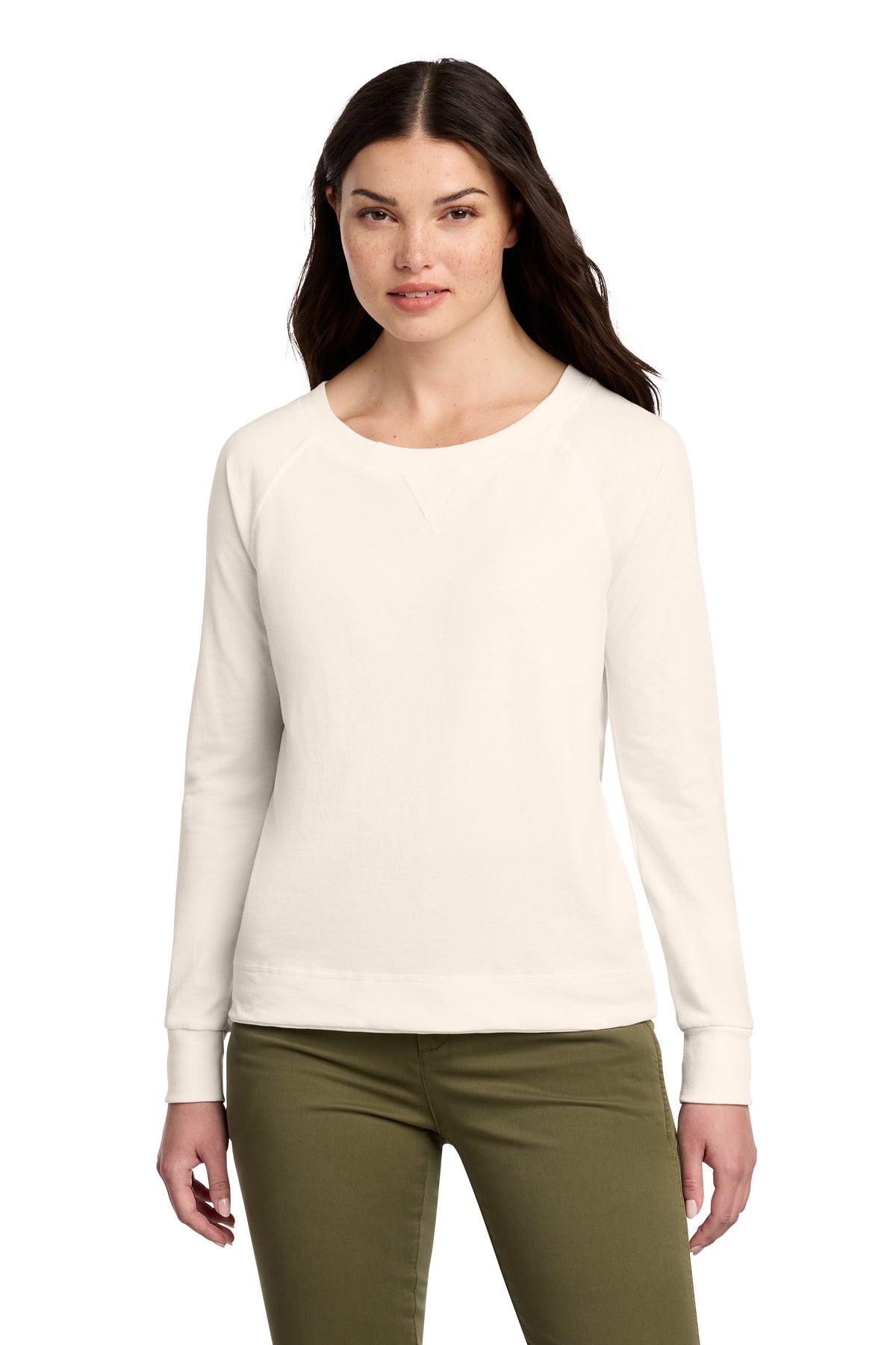 District   Women's Featherweight French Terry   Long Sleeve Crewneck DT672