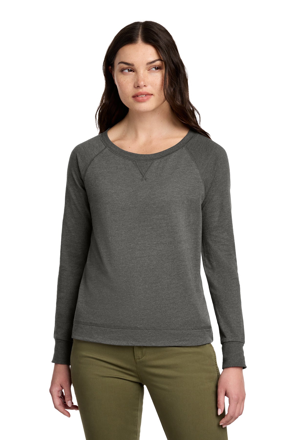 District   Women's Featherweight French Terry   Long Sleeve Crewneck DT672