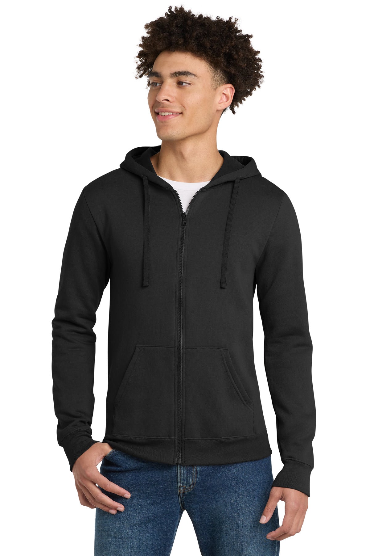 District ®  The Concert Fleece ®  Full-Zip Hoodie. DT800 | Add Your Logo