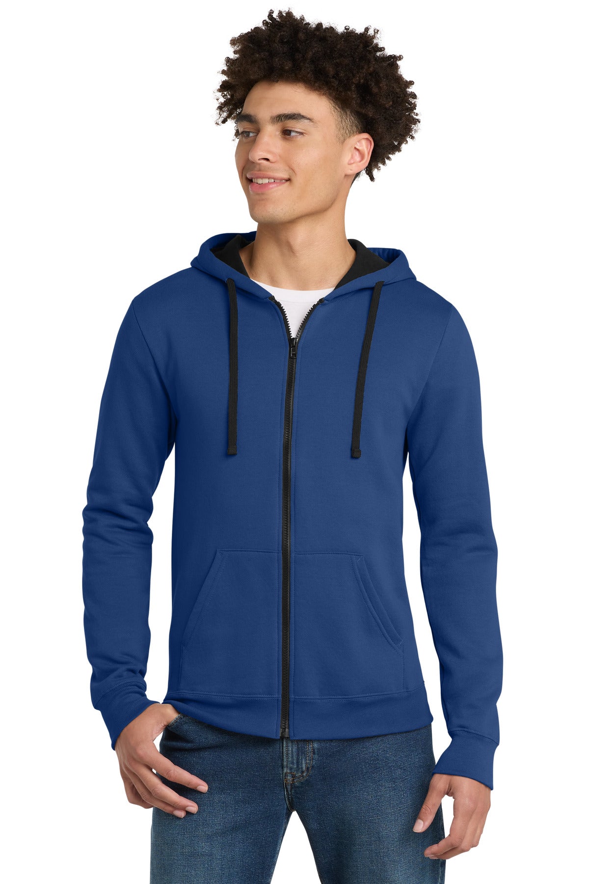 District ®  The Concert Fleece ®  Full-Zip Hoodie. DT800 | Add Your Logo
