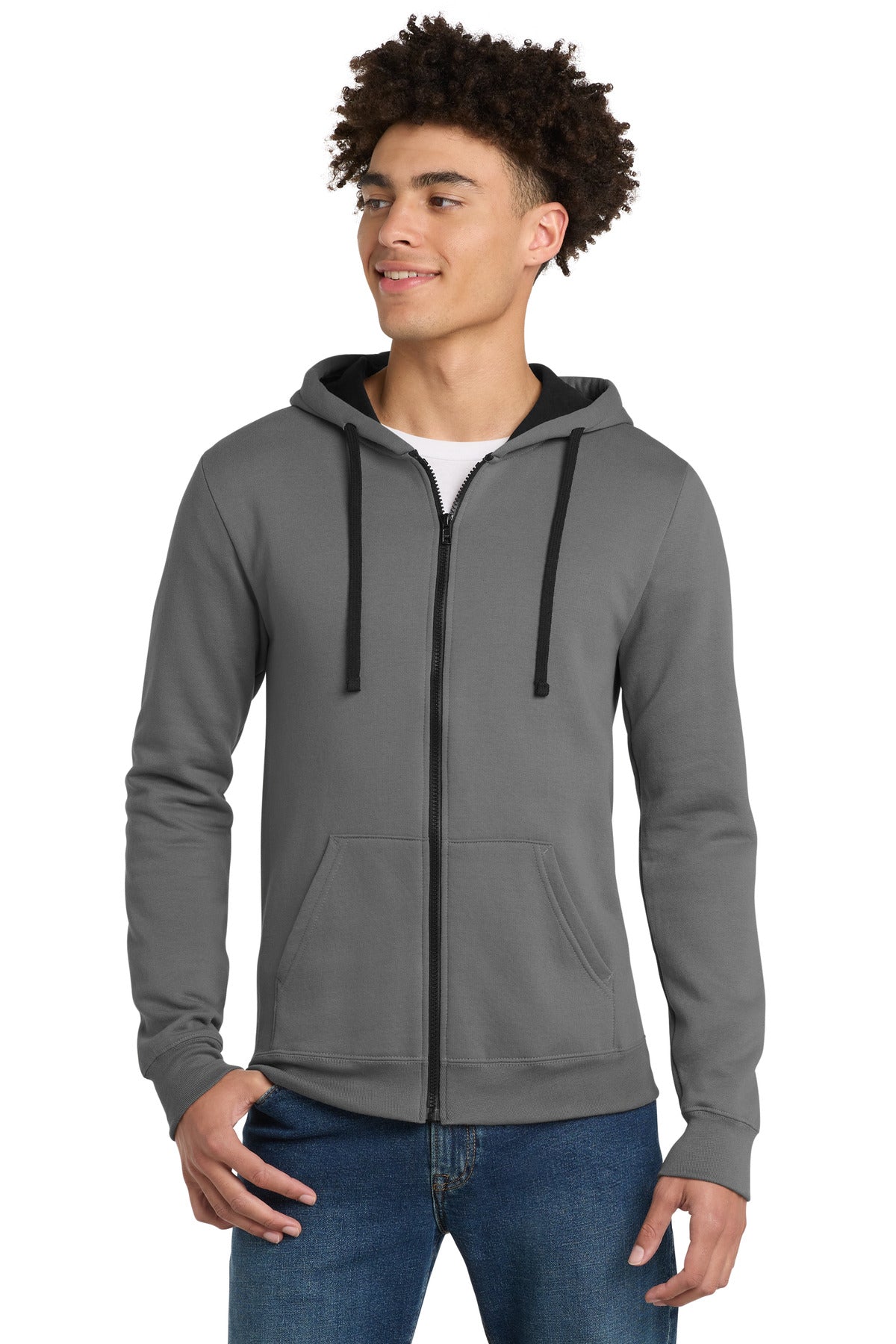 District ®  The Concert Fleece ®  Full-Zip Hoodie. DT800 | Add Your Logo