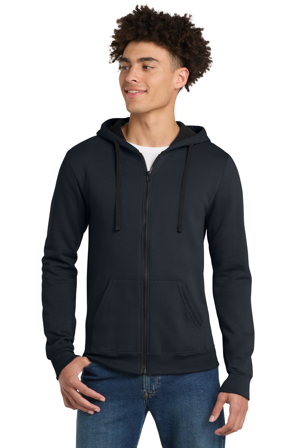 District ®  The Concert Fleece ®  Full-Zip Hoodie. DT800 | Add Your Logo