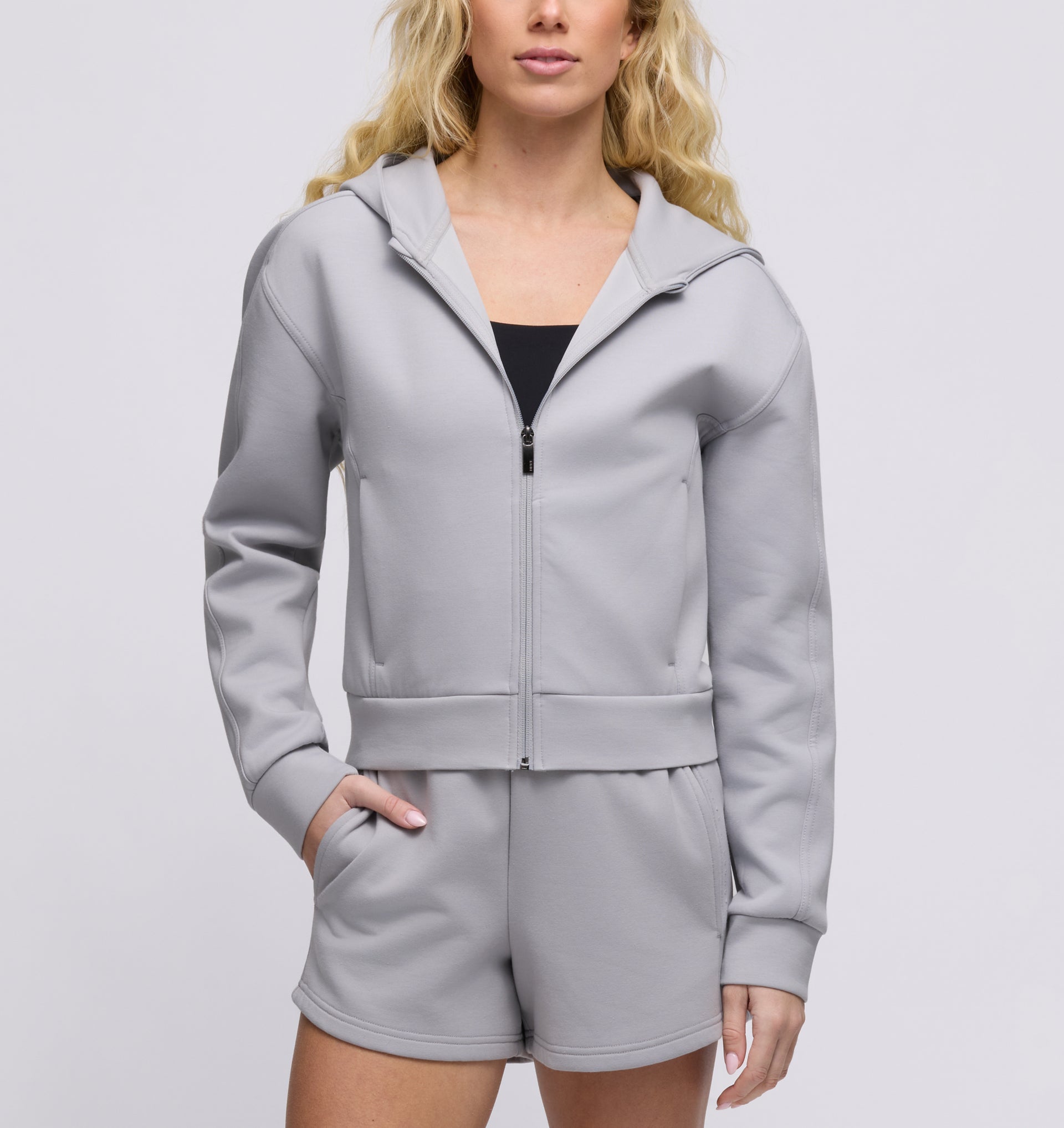 UNRL Essence Full-Zip Hoodie â€“ Core Gray