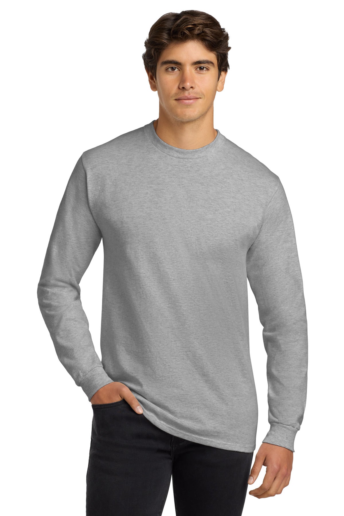 Gildan   - Ultra Cotton   100% US Cotton Long Sleeve T-Shirt.  G2400