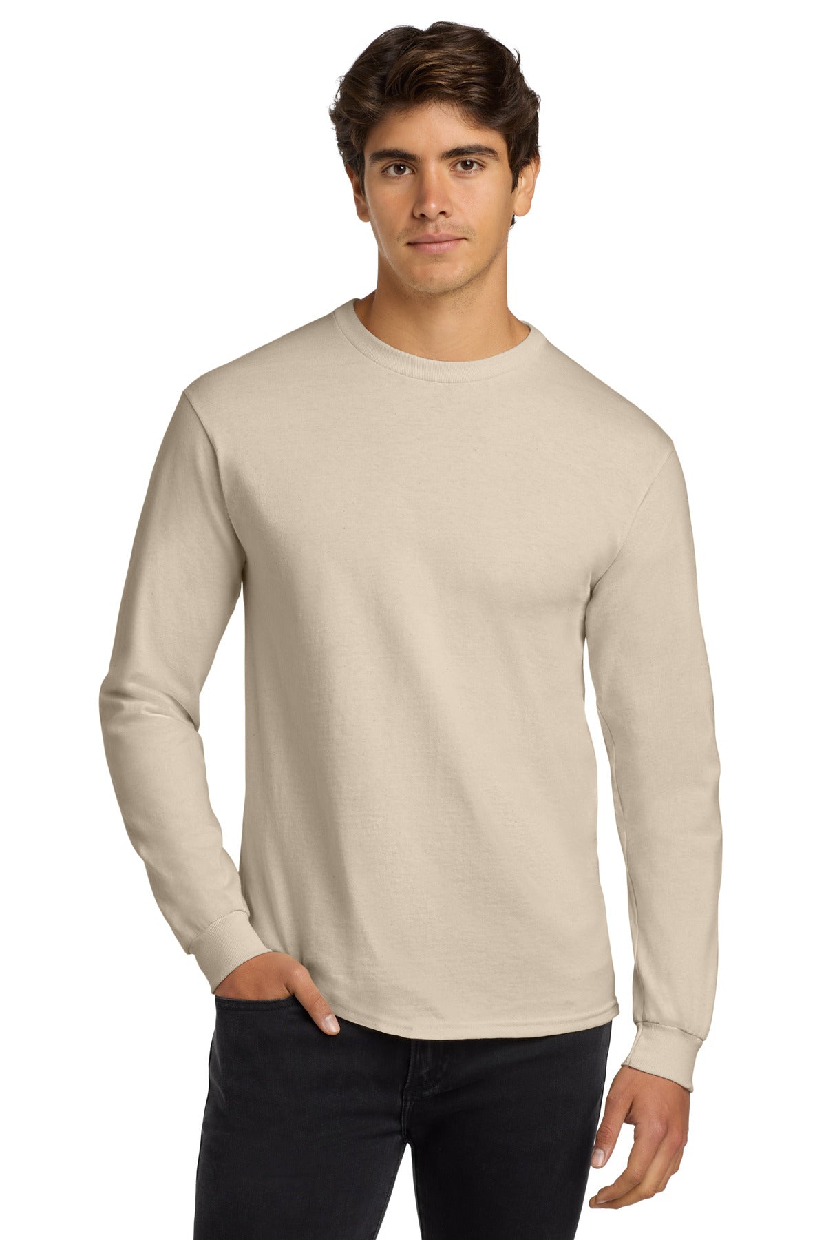 Gildan   - Ultra Cotton   100% US Cotton Long Sleeve T-Shirt.  G2400