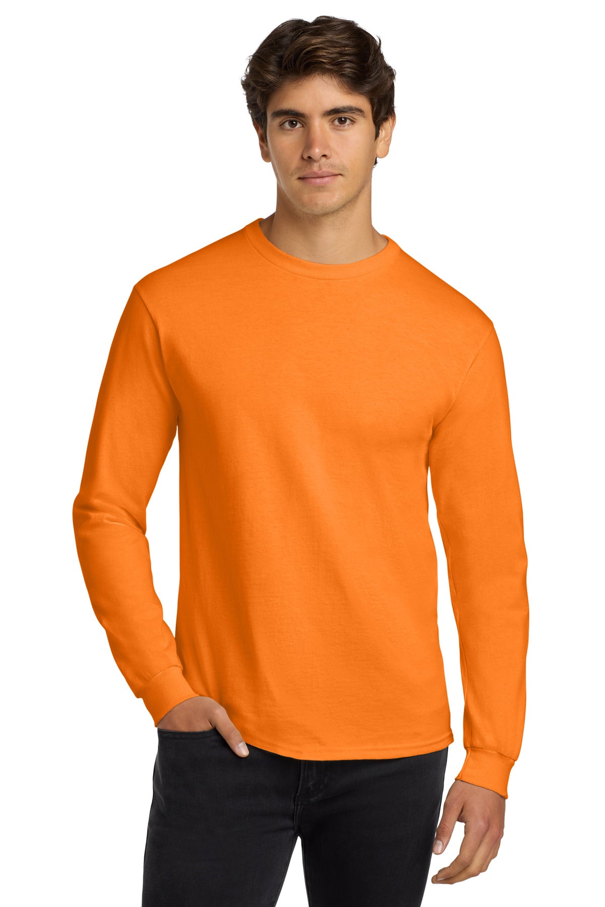 Gildan   - Ultra Cotton   100% US Cotton Long Sleeve T-Shirt.  G2400