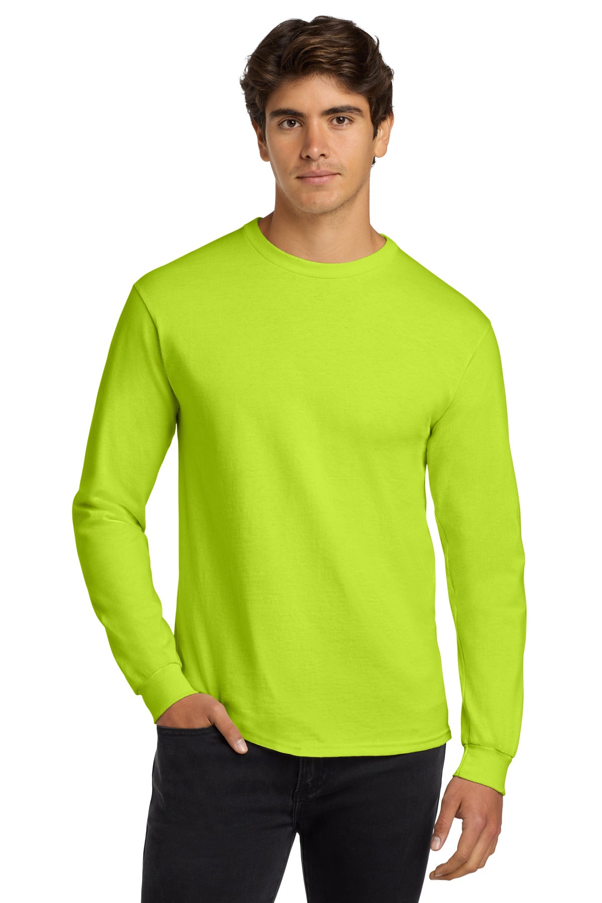 Gildan   - Ultra Cotton   100% US Cotton Long Sleeve T-Shirt.  G2400