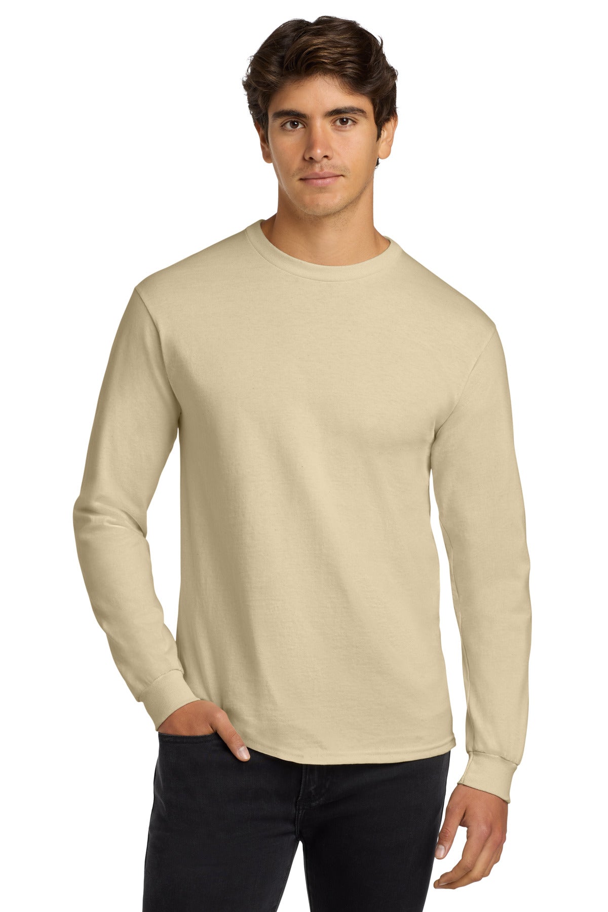 Gildan   - Ultra Cotton   100% US Cotton Long Sleeve T-Shirt.  G2400
