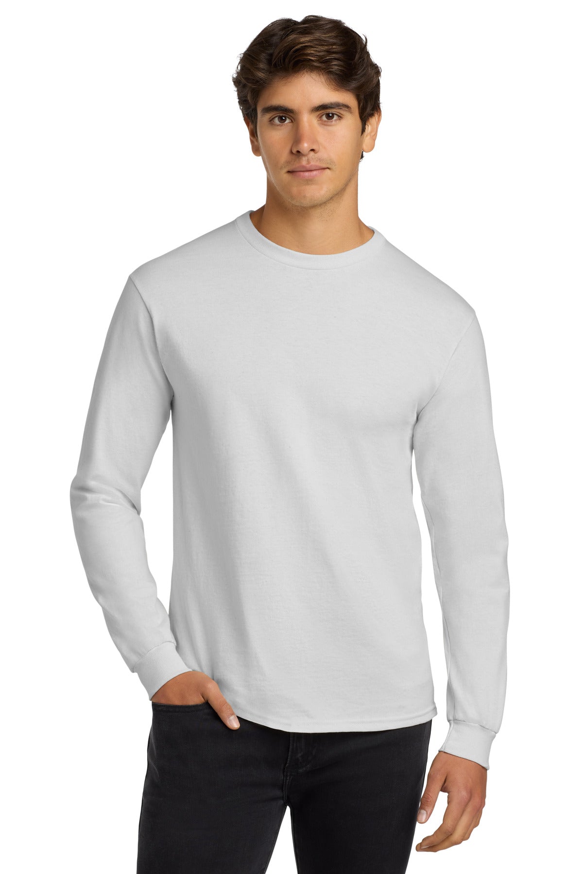 Gildan   - Ultra Cotton   100% US Cotton Long Sleeve T-Shirt.  G2400