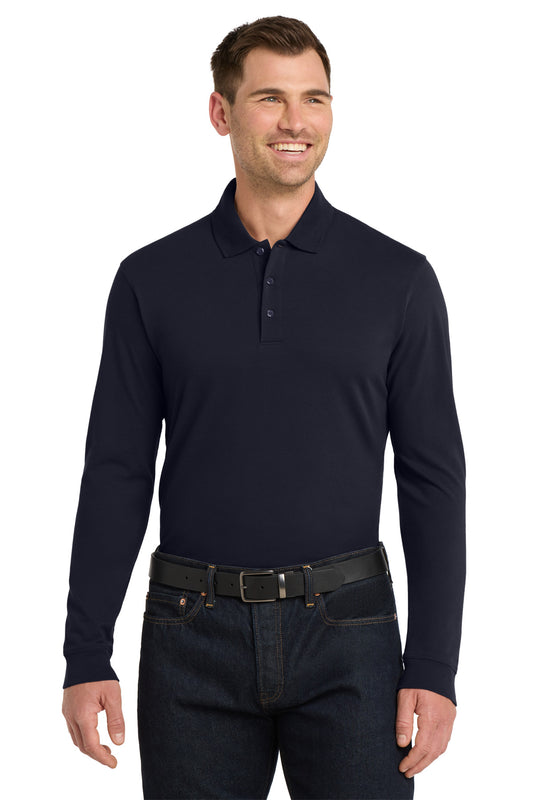 Port Authority   EZCotton   Long Sleeve Polo. K8000LS