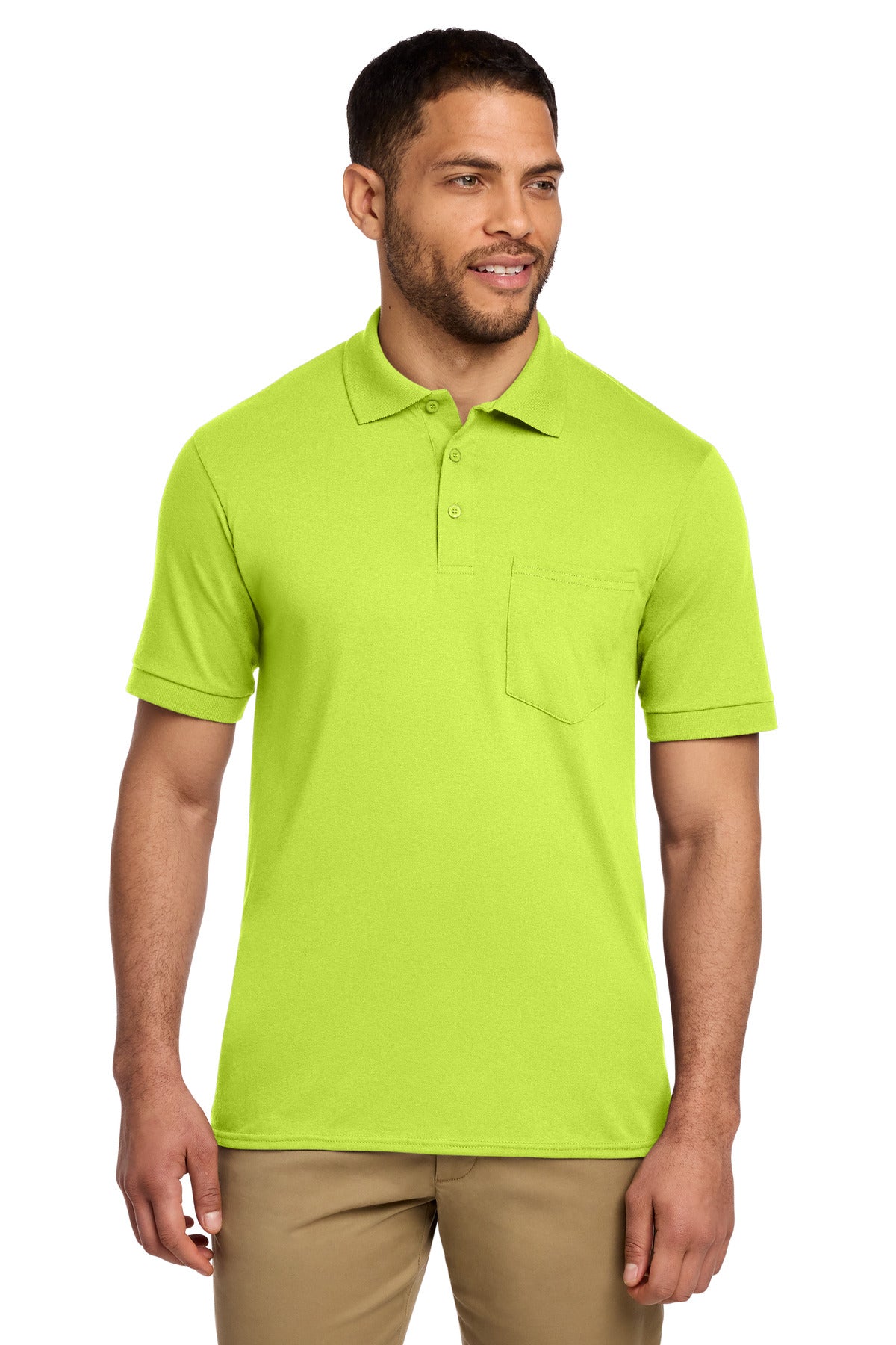 Port & Co ®  Core Blend Jersey Knit Pocket Polo. KP55P | Add Your Logo