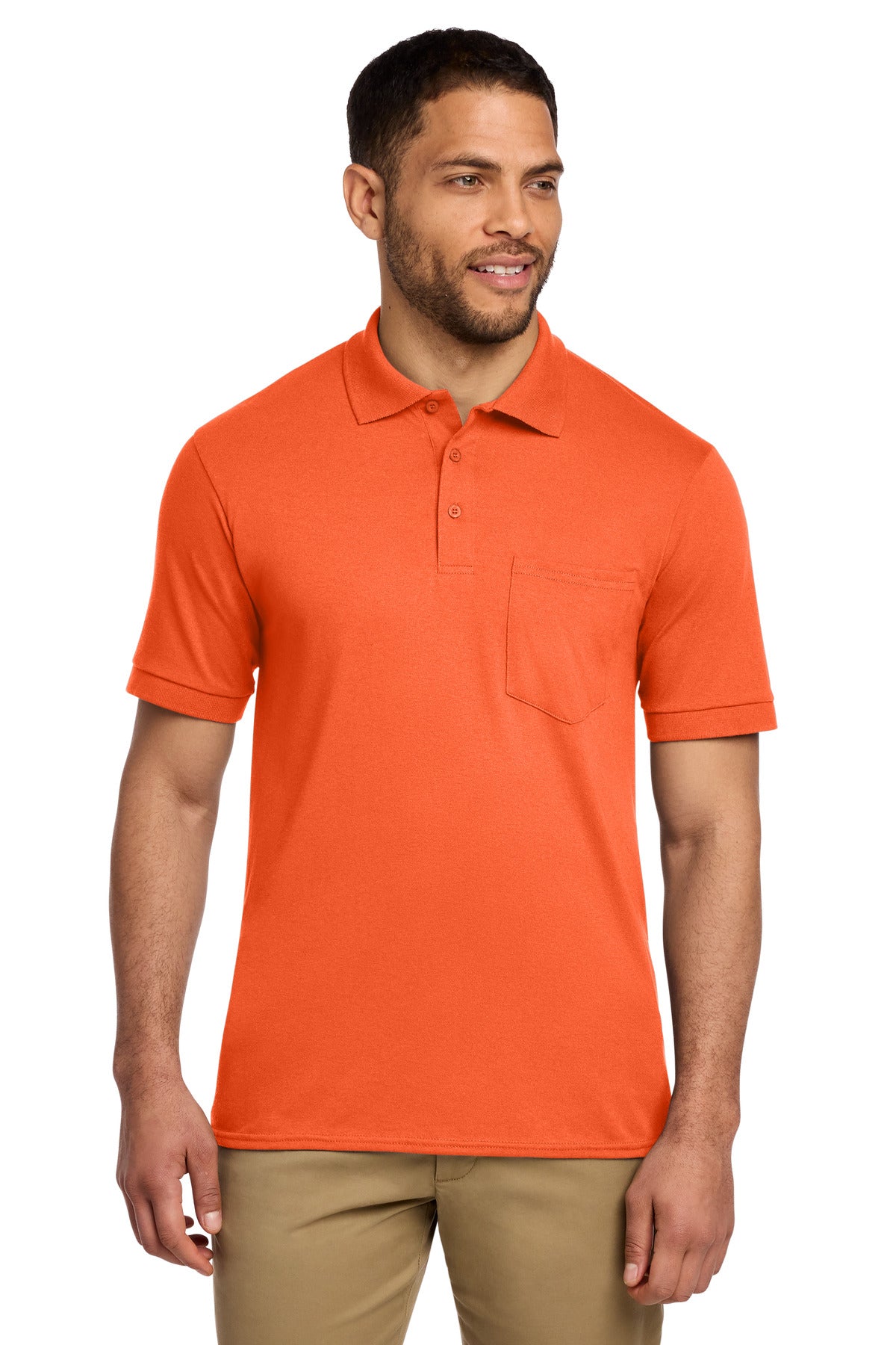 Port & Co ®  Core Blend Jersey Knit Pocket Polo. KP55P | Add Your Logo