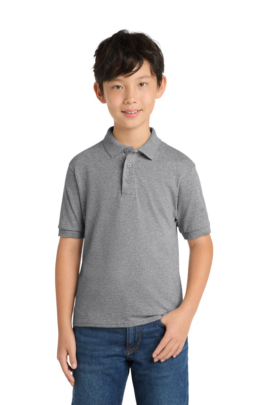Port & Co ®  Youth Core Blend Jersey Knit Polo. KP55Y | Add Your Logo
