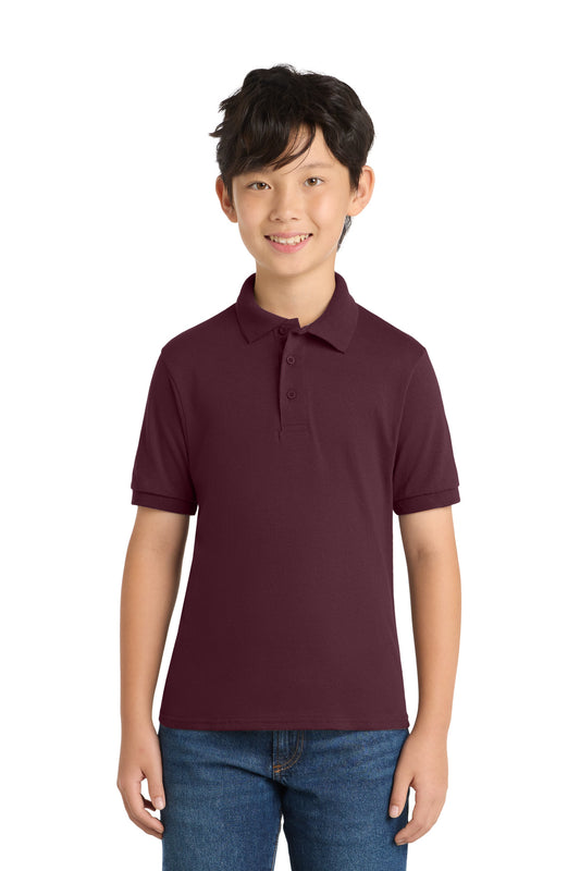 Port & Co ®  Youth Core Blend Jersey Knit Polo. KP55Y | Add Your Logo