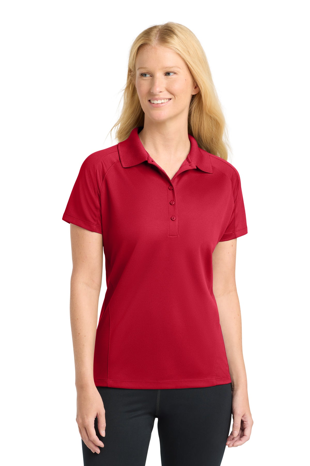 Sport-Tek   Women's Dri-Mesh   Pro Polo. L474