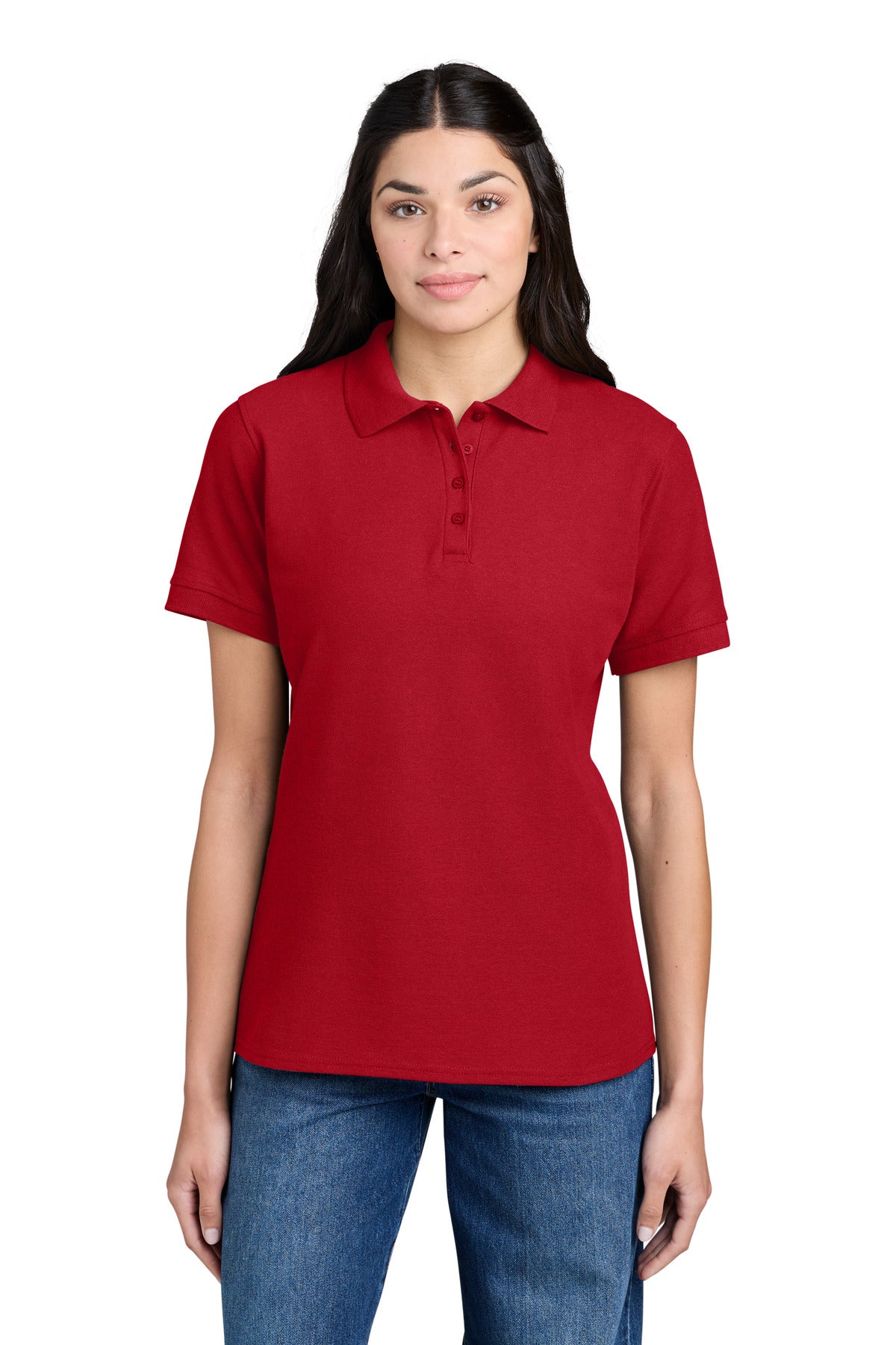 Port & Co ®  Women's Core Blend Pique Polo. LKP155 | Add Your Logo